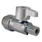 Apollo 1/2 in. Chromed Brass Push-To-Connect x 1/4 in. O.D. Compression Quarter-Turn Straight Stop Valve FSBVS1214C - alternate 5